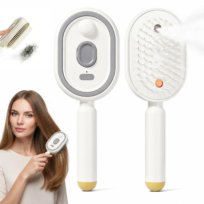 Peine masajeador eléctrico blanco